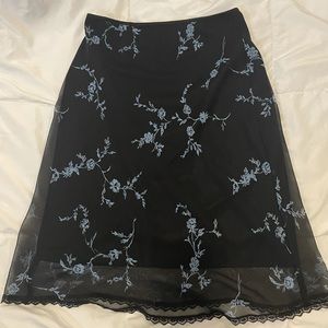 Midi floral skirt